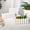 7.6x2.5x2.5in, variant on White Plastic Picket Fence Rectangular Planter Box, Adjustable Divider Succulent Herb Flower Pot for Indoor Outdoor Patio Windowsill Garden Decor