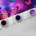thumbnail image 4 of jejeloiu Butterfly Black Out Curtains,Galaxy Starry Sky Curtains Pack of 2 (42x63 Each),Gradient Pink Purple Blue Bedroom Curtains For Girls,Breathable Home Decor, 4 of 6