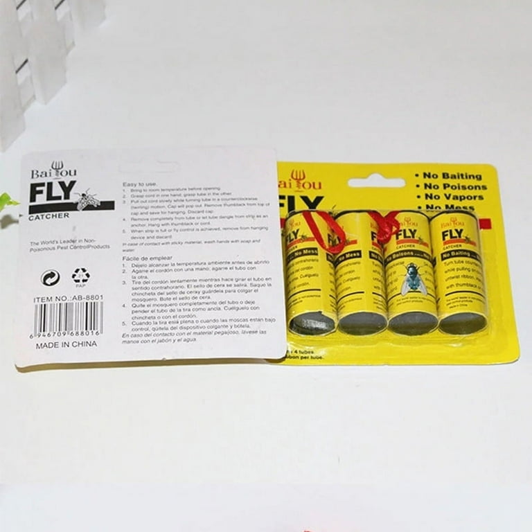 Fly Trap Stable Fly Strips Indoor Sticky Hang Paper Tape 16pcs Fly