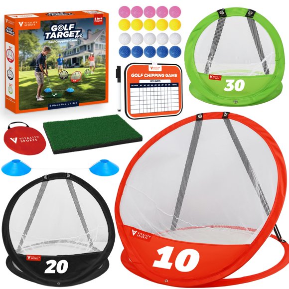 Red para practicar golf Vitality Sports, 3 unidades con objetivos