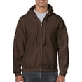 thumbnail image 5 of Gildan Mens Heavy Blend&nbsp;Full Zip Hooded Sweatshirt, L, Forest, 5 of 9
