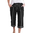 thumbnail image 5 of LEKODE Capri Pants Breathable Pants Women Running Pants Women Fashion Pants for Women Comfy Pants Women Sweatpants Women Golf Pants Travel Pants Women Black L, 5 of 7