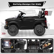 Ford F150 Raptor 24V Ride on Cars for Kids, Extra large Real 2 Seater Ride on Toys with Remote Control, Bluetooth, LED, Truck Storage, Electric Vehicles Ride on Truck for Boys Girls Gifts