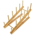 thumbnail image 3 of Arborister Wooden Dish Rack Plate Holder Pot Lid Organizer, 3 of 11