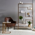 thumbnail image 2 of Teamson Home Side Table Marble Effect Wooden Modern Living Room Marmo, 2 of 6