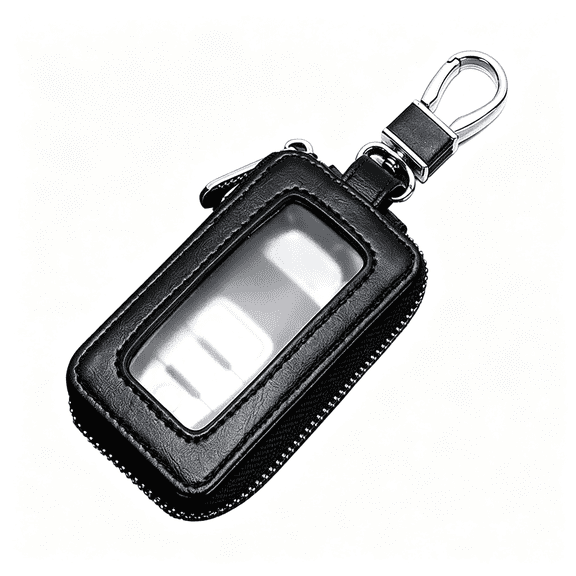 DESIGNICE Premium Car Key Fob Case Genuine Leather Car Smart Key Fob Holder Car Remote Keychain Bag Universal Key Fob Holder