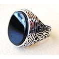 thumbnail image 5 of Black Onyx Mans Ring, Natural Flat Black Onyx Ring, Oxidized Silver Jewelry, 925 Silver Ring, Birthday Gift, Heavy Mens Ring, Arabic Design, Ottoman Style Ring, Christmas, Turkey Mens Signet Ring, 5 of 5