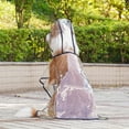 HYYANGUWENTI Big Transparent Outgoing Raincoat for Golden Hair Labrador