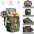 thumbnail image 4 of Tropical Floral Cooler Backpack 20L Insulated Soft Cooler Bag Leakproof for Beach Camping Picnic with Hibiscus Print, 4 of 6