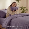 thumbnail image 3 of U by Bedsure 3 Pieces King Comforter Bedding Set, Purple Bed Comforter Set for All Seasons, 1 Lightweight Prewashed Comforter and 2 Pillowcases, King, Grayish Purple, 3 of 7