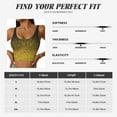 thumbnail image 7 of Fotbe Gold Glitter Gradient Pattern Womens' Sports Bra Longline Wirefree Padded with Medium Support Sports Moisture-Wicking Workou Vest,Tank Top-XX-Large, 7 of 7