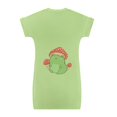 thumbnail image 5 of Xoenoiee Frog and Mushroom Print Kids Girl Short Sleeve Casual T Shirt Dresses Comfy Loose Beach Cover Up Jersey Elegant Dress, Size 3-4 Years, 5 of 6