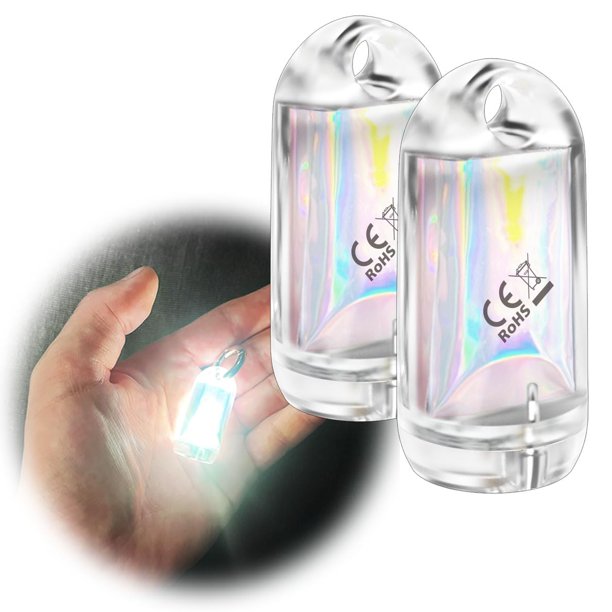 Llavero LED DoKeep USB Mini impermeable EDC, paquete de 2 unidades