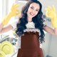 thumbnail image 5 of Delantal con bolsillos y volantes para mujer, delantal de limpieza para cocina, 5 of 5