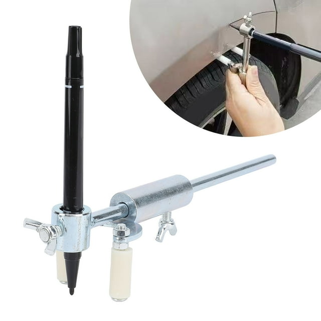 Grattoir à Sourcils pour Roue de Voiture, Poignée Ergonomique Fixation Sécurisée Grattoir à Sourcils Résistant à l'Oxydation pour Réparation de Feuilles Métalliques Automobiles