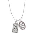 thumbnail image 1 of Delight Jewelry Silvertone Live Long Best Mom Ever Charm Necklace, 1 of 4