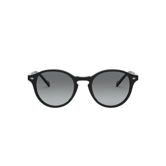 Vogue Eyewear Lunettes de Soleil Rondes pour Hommes, Dégradé Noir/gris, 51 mm