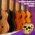 thumbnail image 2 of Clavijas de afinación de cuerdas de guitarra eléctrica clásica de plástico, cabezal de máquina de sintonizador de reemplazo colorido elegante con tornillos de instalación dorados, 6 piezas Inevent OD002709-03, 2 of 7