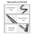 thumbnail image 2 of Cable de instrumentos Elebase TRS de 1/4 de pulgada, 3 m, paquete de 2, 2 of 7
