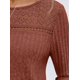 thumbnail image 4 of Camisa de Larga con Encaje para Mujer, Top de Otoño, Moda Elegante, Informal, Tipo Túnica, Suéter, Ropa de . Color Caramelo S, 4 of 8