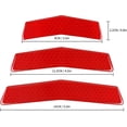 thumbnail image 2 of Vett Universal Car Reflective Stickers Super Reflective Car Rear Tailgate Trim Stickers Anti-Collision Strips Bumper Stickers Warning Stickers(Re, 2 of 5