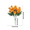 thumbnail image 4 of VQPeo Daisies Artificial Flowers Daisy Fake Silk Flower Arrangements for Home Wedding Decoration(Orange), 4 of 5