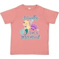 thumbnail image 3 of Inktastic Actually Im a Mermaid with Seashell and Bubbles Girls Toddler T-Shirt, 3 of 5