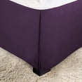 thumbnail image 2 of Elegant Comfort 1-Piece Solid Bed Skirt, 1500 Series, Minimalist Design with a Modern Look- Easy Care, Wrinkle and Stain Resistant, Bedskirt, King, Passionate Purple, 2 of 7