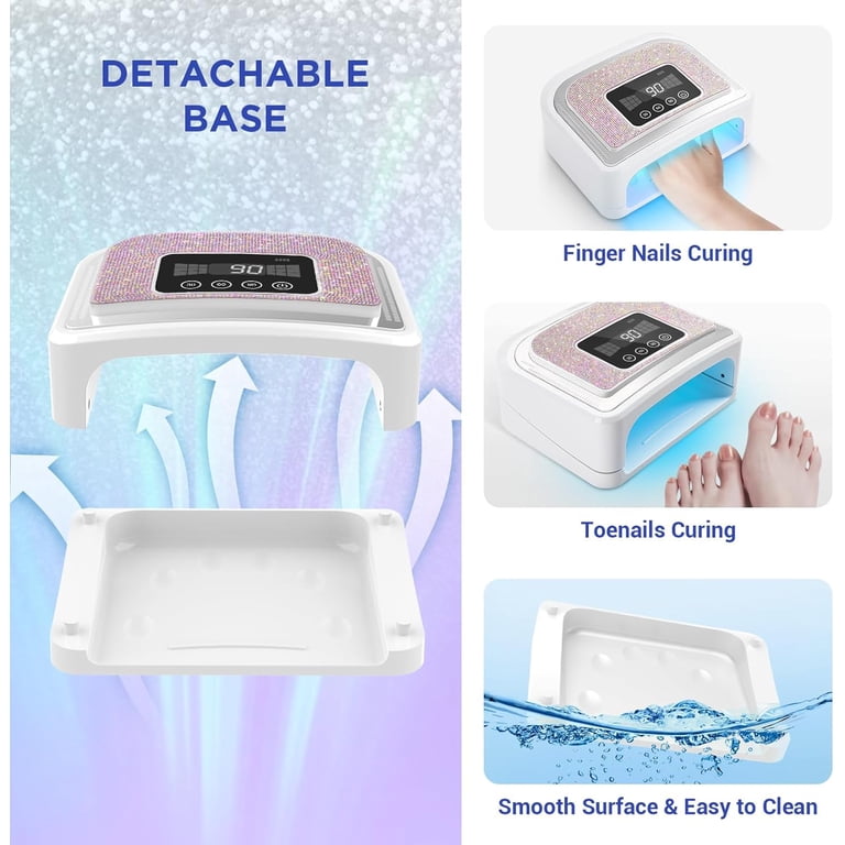 Cowin 120W Rechargeable Cordless UV LED Nail Lamp photo 4