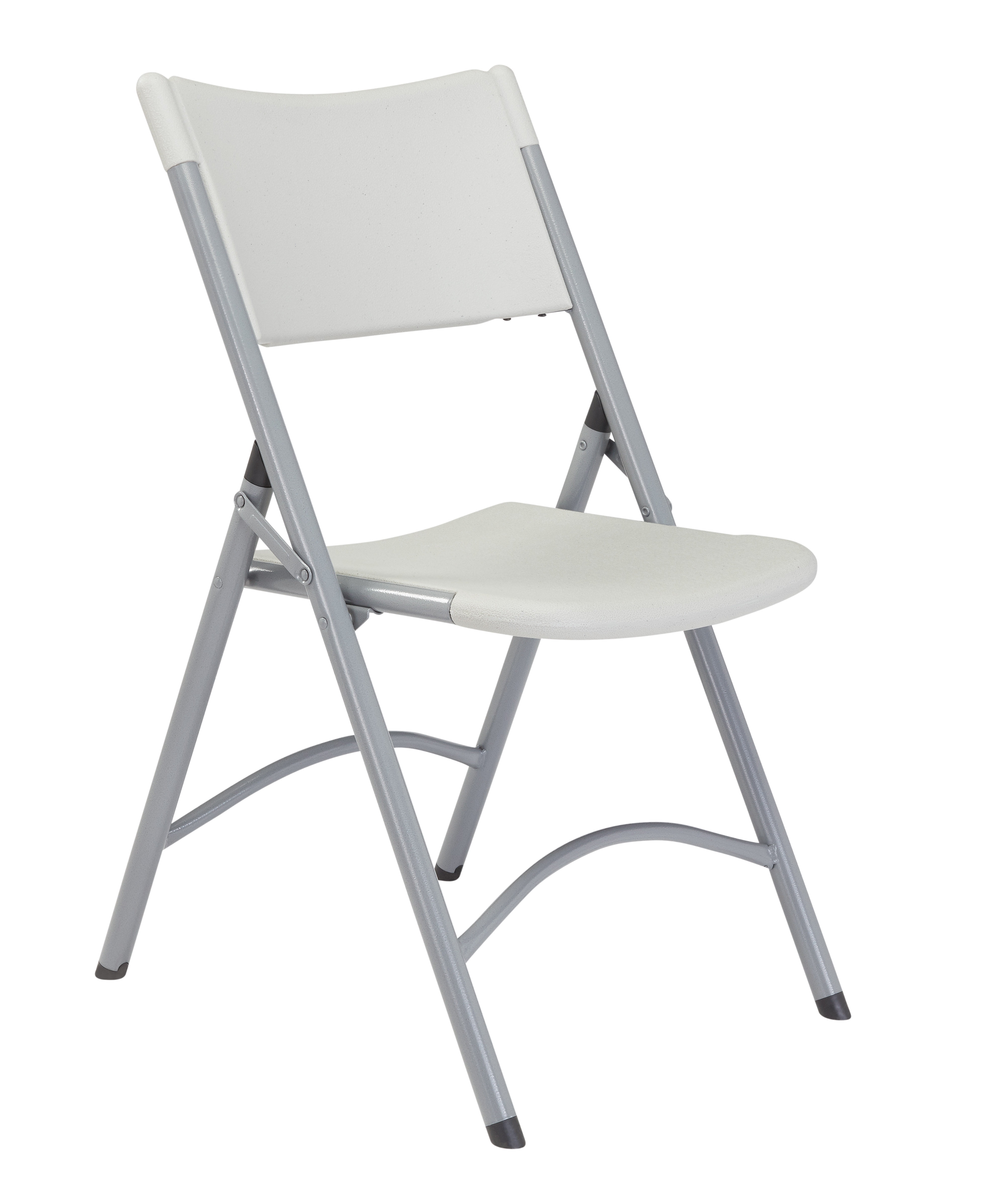 NPS® 600 Series Heavy Duty Plastic Folding Chair, Speckled Grey (Pack