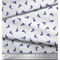 thumbnail image 2 of Soimoi Poly Georgette Fabric Dot & Weapon Printed Craft Fabric by the Yard 42 Inch Wide, 2 of 3