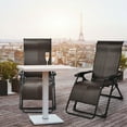 thumbnail image 3 of Gymax 2PCS Patio Rattan Chair Folding Recliner Adjustable Headrest, 3 of 10