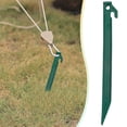thumbnail image 4 of Clearance Under $1.49! 1PC Plastic Tent Stake, 8.8 Inch Heavy Duty Ground Anchor for Camping & Garden, Plastic, for Outdoor & Yard, (8.8in, Dark Green), 4 of 5