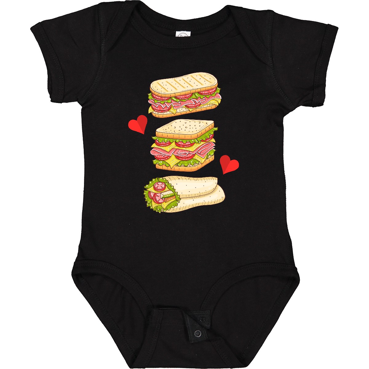 Inktastic Sandwich Lover Deli Food Boys or Girls Baby Bodysuit