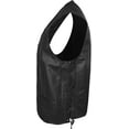 thumbnail image 3 of Defy Leather Motorbike Vest, Biker Style Vest - Jacket with Inner Pockets, Black, 6XL, 3 of 5