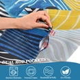 thumbnail image 5 of Yayeee Kitchen Curtains Tier Set of 2 Light Filtering 57"x36" Over Sink Window Panels, Stripes Pattern, 5 of 7