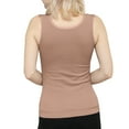 thumbnail image 4 of Sleeveless Thermal Shirts For Women With Built In Bra V Neck Lined Underwear Thermal Tank Tops Vest Warm Base Layer Women Turtleneck Top for Men Thermal Thermal Underwear for Woman plus Size Women, 4 of 7