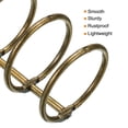 thumbnail image 4 of Unique Bargains 1.18' Dia. 3 Circle Detachable Metal Binder Rings Loose Leaf Rings, Bronze 4 Pack, 4 of 6