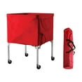 thumbnail image 3 of koolsoo Chariot à Balles Roulant avec Sac Cage à Balles pour Volleyball Tennis Jouet Rouge, 3 of 9