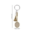 thumbnail image 2 of Phenofice 3Pcs Metal Badminton Key Chains for Teens and Students with Mini Racket Design, 2 of 8