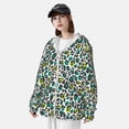 thumbnail image 3 of Fotbe Green Leopard Chaqueta con Protección Solar UPF 50+ para Hombre y Mujer, Camisa con Capucha y Bolsillos-XX-Large, 3 of 7