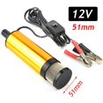 thumbnail image 1 of 38/51mm Electric Car Oil Pump 12v For Pumping Diesel Oil Water Fuel Transfer Pump 12l/min Submersible Aluminum Alloy Shell, 1 of 1
