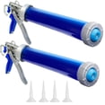 thumbnail image 1 of Pistola de calafateo, paquete de 2 tubos para salchichas, 600 ml con 4 boquillas, 1 of 7