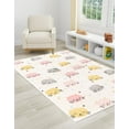 thumbnail image 3 of Unique Loom Whimsy Kids Collection Area Rug - Molly (3' 11" x 5' 11" Rectangle Ivory/Black) Perfect For Kids Bed Room/Nursery Room/Living Room/Class Room/Play Room, 3 of 6