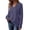 Blue Purple, variant on Women V Neck Long Sleeve Tops Casual Fall Womens Blouses Lightweight Tunic Sweaters