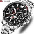 thumbnail image 5 of Curren 8418 Quartz Men's Watch Waterproof Calendar Hot Sale Steel Belt Hot Sale Student, 5 of 6