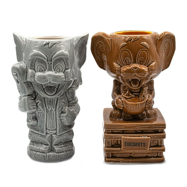 Set de 2 tazas Geeki Tikis de Tom y Jerry de cerámica