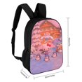 thumbnail image 2 of Hello Kitty-theme Backpack, Campus style schoolbag Bookbag with Adjustable Shoulder Straps And Large Zip Compartment, Unisex Travel Bags., 2 of 6