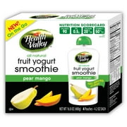 Health Valley Pear Mango Fruit Yogurt Smoothies, 4.2 oz, 4 count