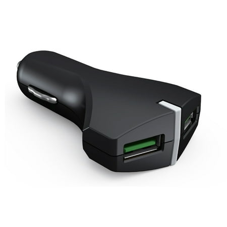 Samsung Galaxy Note 2 Mega 36W Adaptive Fast 2-Port USB DC Car Charger Compatible With Samsung Galaxy S6 Edge, Active, S5 Active, On5 Note 5 4 3, Mega 2, J7 V (2017), Sky Pro, Perx J5 J3 Emerge, (2018) Grand Prime ()